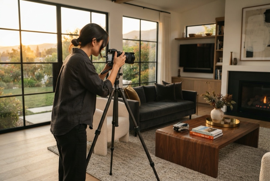 Real Estate Photography & Video session, illustrative image