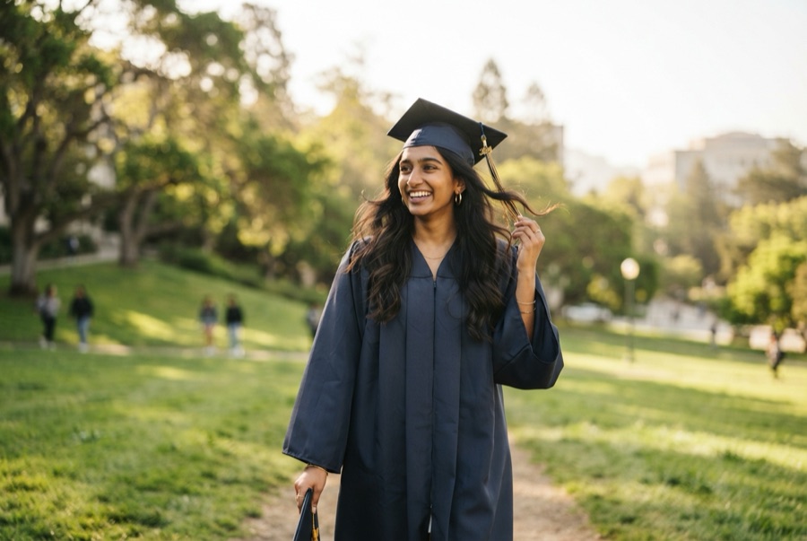 Cap & Gown, illustrative image